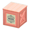 Animal Crossing Items Wooden box Antique Label Pink