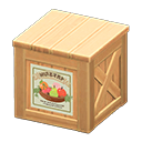 Animal Crossing Items Wooden box Fruits Label Natural