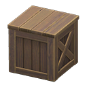 Animal Crossing Items Wooden box None Label Dark brown