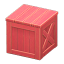 Animal Crossing Items Wooden box None Label Red