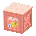 Animal Crossing Items Wooden box Shipping stickers Label Pink