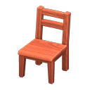 Animal Crossing Items Wooden Chair Cherry wood