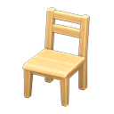 Animal Crossing Items Wooden Chair Light wood