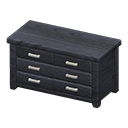 Animal Crossing Items Wooden Chest Black