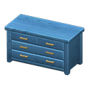 Animal Crossing Items Wooden Chest Blue