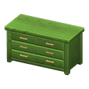 Animal Crossing Items Wooden Chest Green