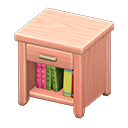 Animal Crossing Items Wooden End Table Pink wood