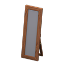 Animal Crossing Items Wooden Full-length Mirror Dark wood