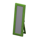 Animal Crossing Items Wooden Full-length Mirror Green