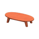 Animal Crossing Items Wooden Low Table Cherry wood