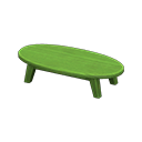 Animal Crossing Items Wooden Low Table Green