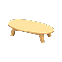 Animal Crossing Items Wooden Low Table Light wood