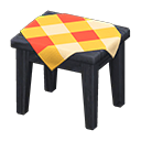 Animal Crossing Items Wooden Mini Table Black / Orange