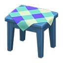 Animal Crossing Items Wooden Mini Table Blue / Blue