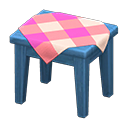 Animal Crossing Items Wooden Mini Table Blue / Pink