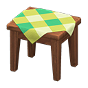 Animal Crossing Items Wooden Mini Table Dark wood / Green