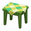 Animal Crossing Items Wooden Mini Table Green / Green