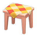 Animal Crossing Items Wooden Mini Table Pink wood / Orange