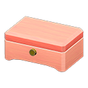 Animal Crossing Items Wooden music box None Lid design Pink wood