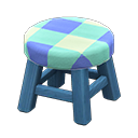 Animal Crossing Items Wooden Stool Blue / Blue