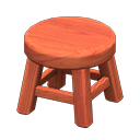 Animal Crossing Items Wooden Stool Cherry wood