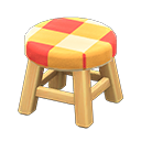 Animal Crossing Items Wooden Stool Light wood / Orange