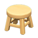 Animal Crossing Items Wooden Stool Light wood