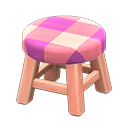 Animal Crossing Items Wooden Stool Pink wood / Pink