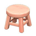 Animal Crossing Items Wooden Stool Pink wood