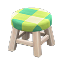 Animal Crossing Items Wooden Stool White wood / Green