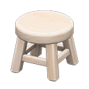 Animal Crossing Items Wooden Stool White wood