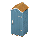 Animal Crossing Items Wooden storage shed Blue