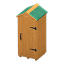 Animal Crossing Items Wooden storage shed Brown