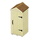 Animal Crossing Items Wooden storage shed Ivory