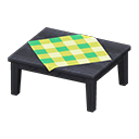 Animal Crossing Items Wooden Table Black / Green