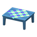 Animal Crossing Items Wooden Table Blue / Blue