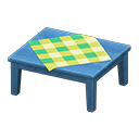 Animal Crossing Items Wooden Table Blue / Green