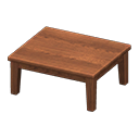 Animal Crossing Items Wooden Table Dark wood