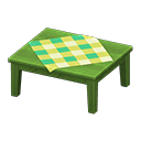 Animal Crossing Items Wooden Table Green / Green