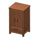 Animal Crossing Items Wooden Wardrobe Dark wood