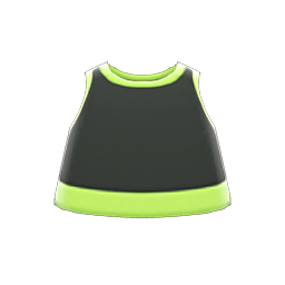 Animal Crossing Items Workout Top Lime