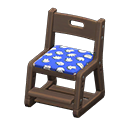 Animal Crossing Items Writing Chair Dark brown / Blue