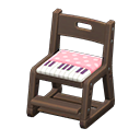 Animal Crossing Items Writing Chair Dark brown / Pink