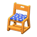 Animal Crossing Items Writing Chair Light brown / Blue