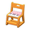 Animal Crossing Items Writing Chair Light brown / Pink