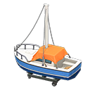 Animal Crossing Items Yacht None Logo Blue