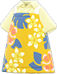 Animal Crossing Items Switch Yellow Hawaiian-print apron