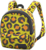 Animal Crossing Items Switch Yellow leopard-print backpack