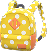 Animal Crossing Items Switch Yellow polka-dot backpack