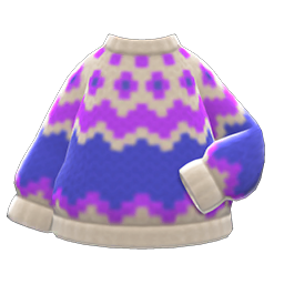 Animal Crossing Items Yodel Sweater Light gray